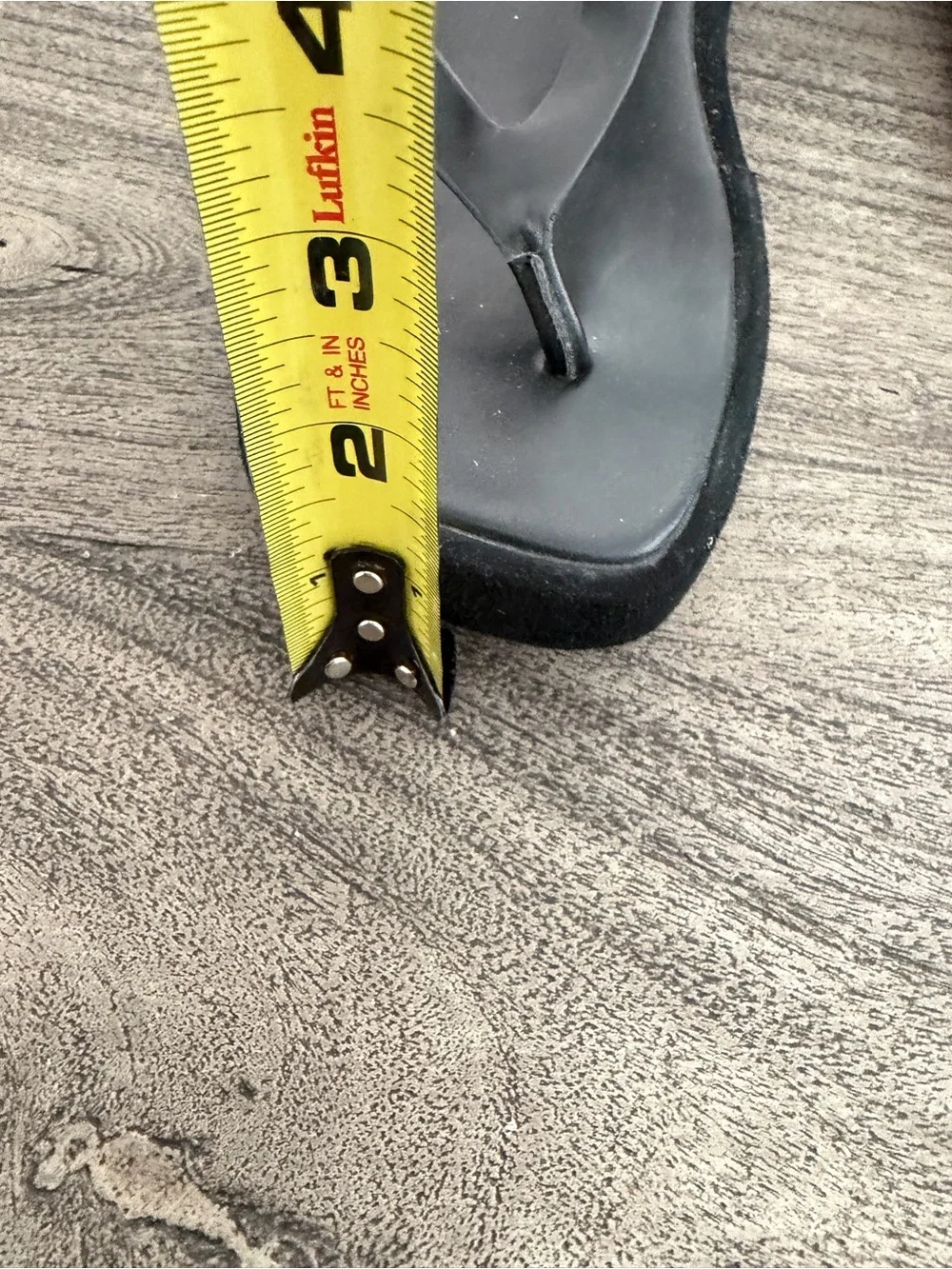 Zara Black Platform Thong Sandals with Ankle Strap - Picture 3 of 11